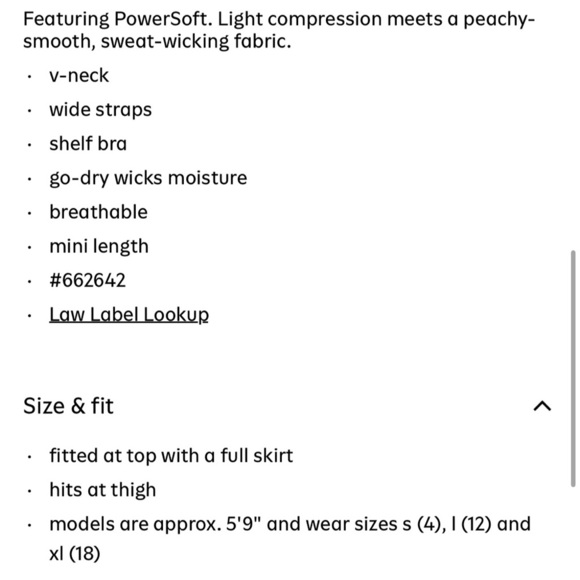 Old Navy Black Powersoft Athletic Dress with Built in Shorts Large Skort bottom - Picture 15 of 15